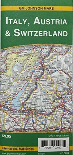 Italy, Austria & Switzerland 1:1.1M Paper/Non-Laminated 1