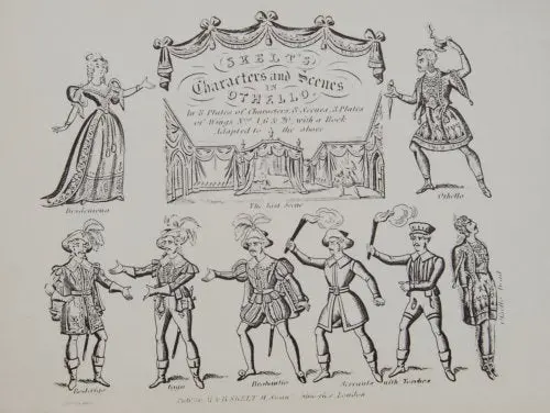 Skelt's Characters And Scenes In Othello: In 8 Plates Of Characters, 8 Scenes, 3 Plates Of Wings No. 1,6,& 20 [Pamphlet] 1