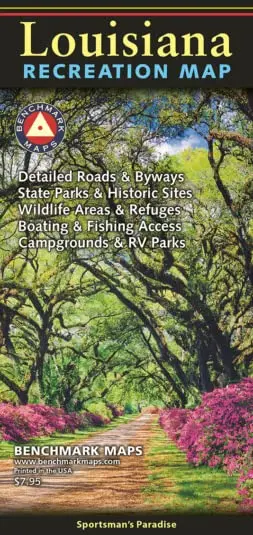 Louisiana, Sportsman's Paradise, Recreation Map, 2022 Edition (Benchmark Recreation Maps) [Map] Benchmark Maps 1