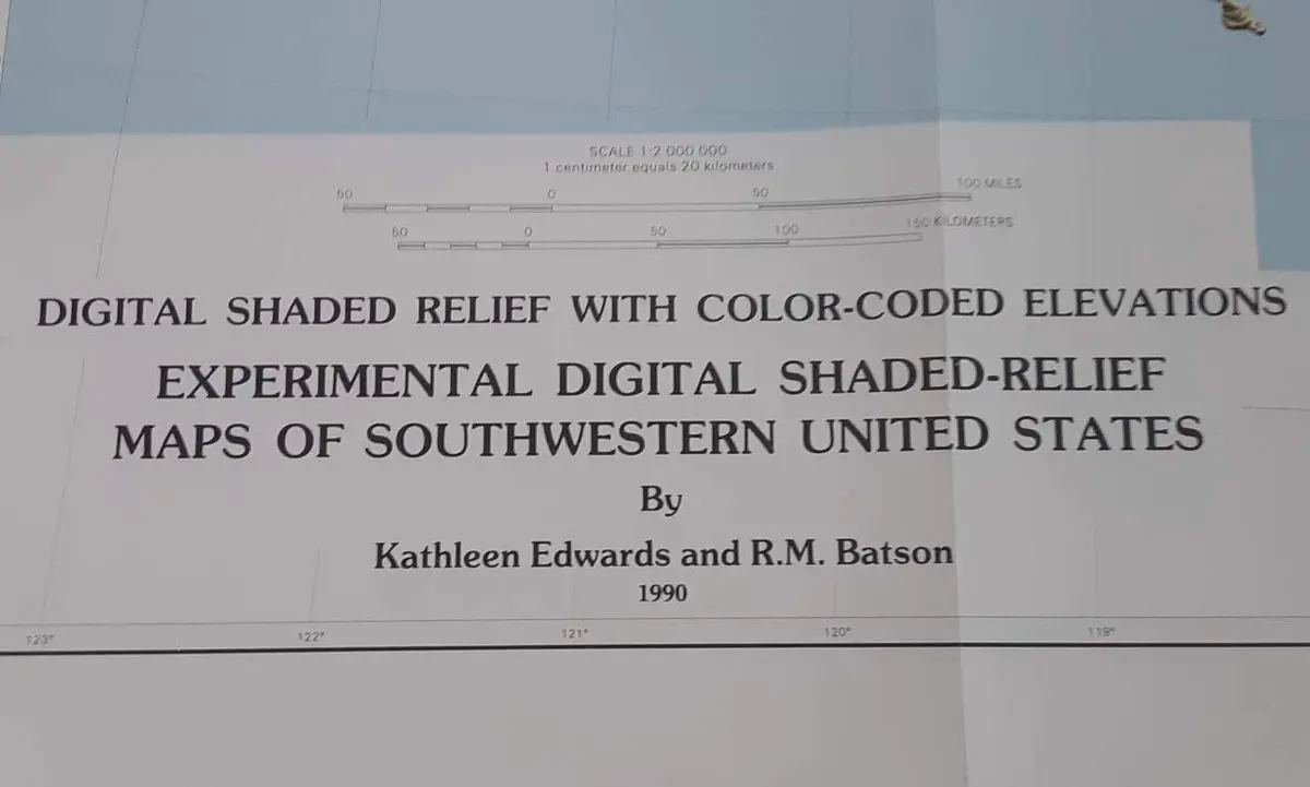 Experimental Digital Shaded-Relief Maps Of Southwestern United States - Map I-18 1