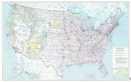 The National System Of Interstate And Defense Highways, The Federal-Aid Primary Highway System (Tus5563) [Map] Federal Highway Administration 1