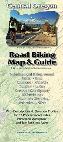 Adventure Maps Central Oregon Road Biking Map & Adm0016 1