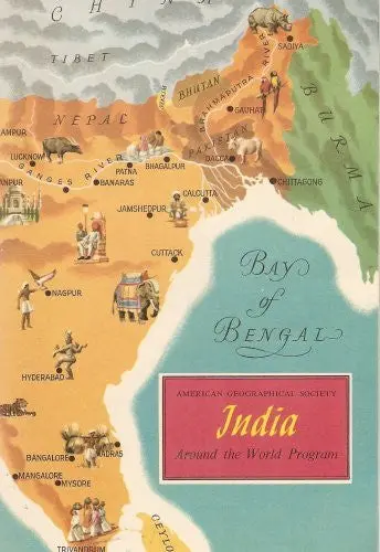 India Around The World Program American Geographical Society [Paperback] Robert C. Kingsbury 1