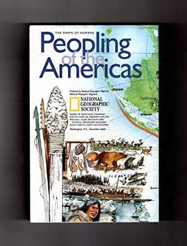 National Geographic Map & Supplement, 'Peopling Of The America (The Dawn Of Humans)' And 'The Americas'. From The December, 2000 Issue [Map] National Geographic Society Staff 1