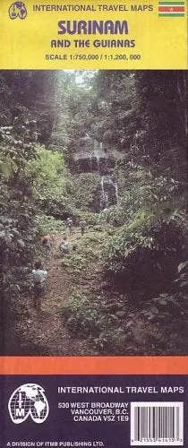 Surinam And The Guianas Map (Travel Reference Map) By Itmb Itmb Publishing 1