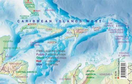 1. Caribbean Islands West Half Itm Travel Atlas [Map] Itmb Publishing Ltd And Lan Joyce 1