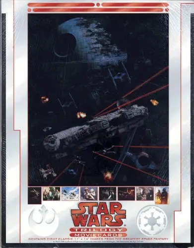 Star Wars Trilogy Movie Cards -Contains Eight Classic 11" X 14" Images [Loose Leaf] Zanart 1
