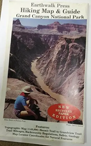 Grand Canyon National Park Hiking Map Maps, Earthwalk Press 1