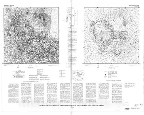 Historic Pictoric Map : Geophysical Maps Of The Gila-San Francisco Wilderness Study Area, Graham And Greenlee Counties, Arizona, 1984 Cartography Wall Art : 24In X 18In 1