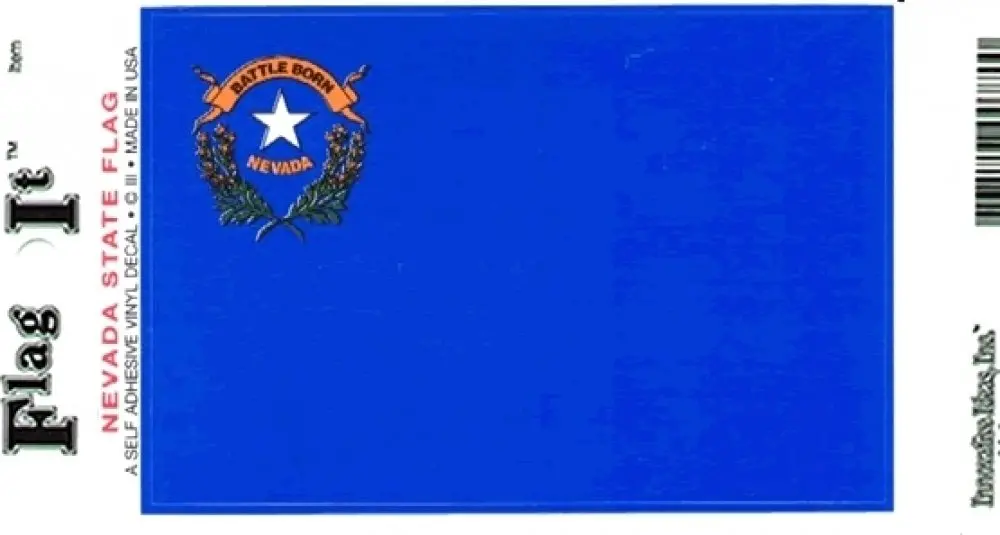Nevada State Flag Vinyl Flag Decal 1