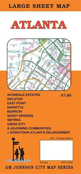 Atlanta, Georgia Street Map [Map] Gm Johnson 1