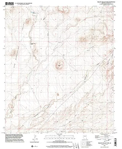 Million Dollar Tank, Az 7.5' 1996 [Map] United States Geological Survey 1