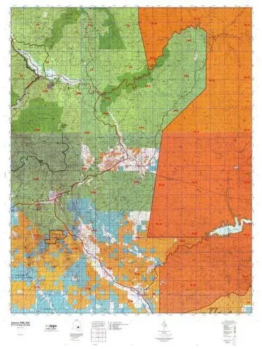 Mytopo Arizona Gmu 24A Hunt Area / Game Management Units (Gmu) Map, 36" X 48", Topographic, Full Color, Waterproof Paper [Map] 1