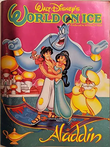 Walt Disney's World On Ice Aladdin 1993 Souvenir Program W/ Ticket Stubs [Paperback] Kenneth Feld 1