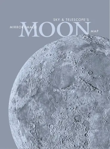 Sky & Telescope's Mirror-Image Moon Map Laminated Sky Publishing 1