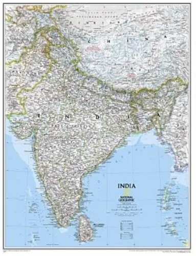 National Geographic Maps India Classic Wall Map Map Type: Laminated (23" X 30") 1