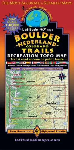 Boulder Nederland Colorado Trails Recreation Topo Map [Unknown Binding] Staff 1