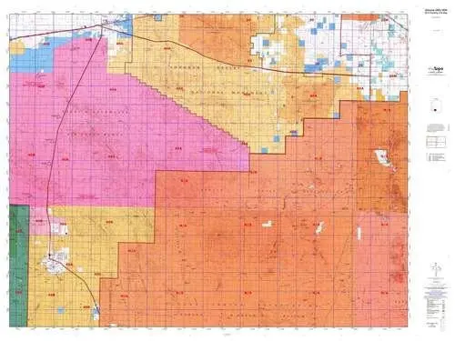 Arizona Gmu 40A Hunt Area / Game Management Units (Gmu) Map [Map] 1