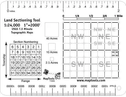 Land Sectioning Tool For 1:24,000 Scale Maps 1
