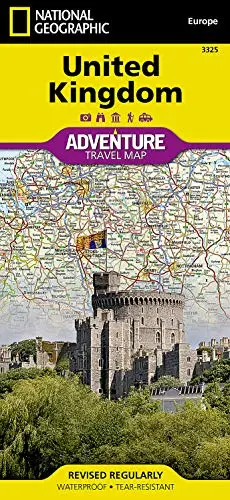 United Kingdom Map (National Geographic Adventure Map, 3325) [Map] National Geographic Maps - Adventure 1