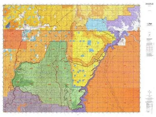 Arizona 12B Hunt Area / Game Management Unit (Gmu) Map 1