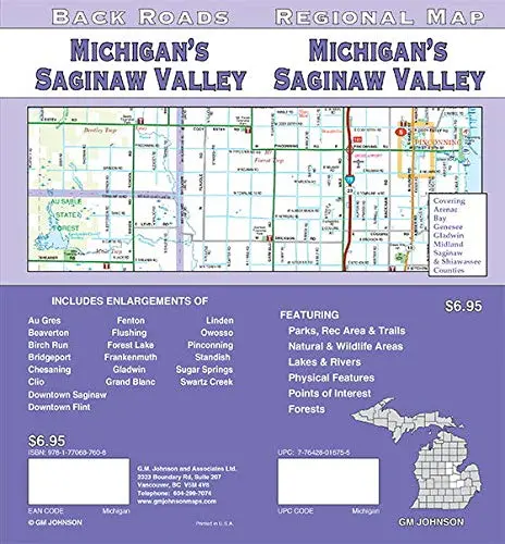 Michigan's Saginaw Valley, Michigan Regional Map [Map] Gm Johnson 1