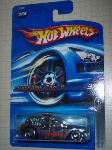 Chrome Burnerz Series #3 Cockney Cab 2 Silver Windows Small Rear Wheel #2006-68 Collectible Collector Car Mattel Hot Wheels 1