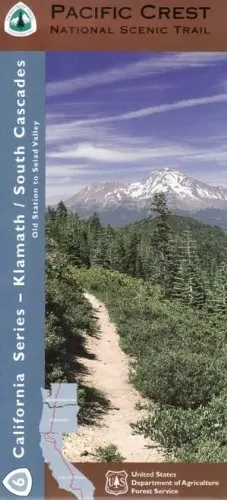 Pacific Crest Trail Klamath - South Cascades Hiking Map 1