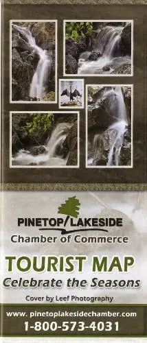Pinetop / Lakeside Chamber Of Commerce Tourist Map [Map] Phoenix Mapping Service And Leef Photography 1