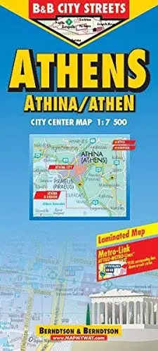 B&B Athens/Athinai/Athen City Streets Map (City Map) Berndtson 1