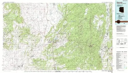 Ganado Arizona - New Mexico 1:100,000-Scale Topographic Usgs Map: 30 X 60 Minute Series (1984) [Unknown Binding] Us Geological Survey 1