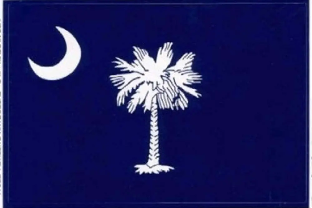 South Carolina Flag Decal For Auto, Truck Or Boat 1