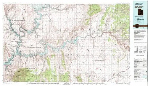 Navajo Mountain Utah - Arizona 1:100,000-Scale Topographic Usgs Map: 30 X 60 Minute Series (1981) [Map] Us Geological Survey 1