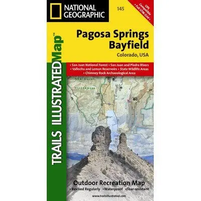 National Geographic Maps Trails Illustrated Map Pagosa Springs/Bayfield 1