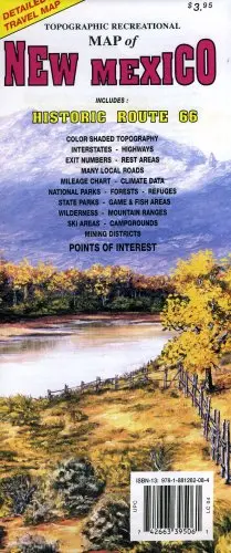2007 Topographic Recreational Map Of New Mexico: Detailed Travel Map (Used - Like New) 1
