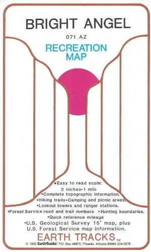 Bright Angel Gloss Laminated Map 1