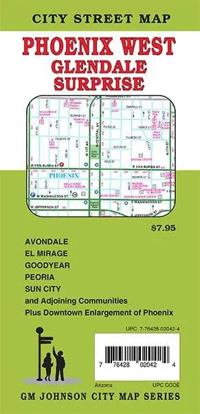 City Street Map Phoenix West | Glendale | Surprise 1