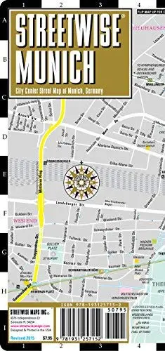 Streetwise Munich Map - Laminated City Center Street Map Of Munich, Germany - Folding Pocket Size Travel Map With Metro Map Including S-Bahn & U-Bahn Streetwise Maps 1