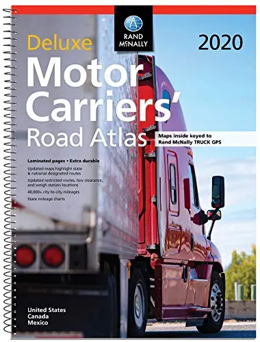 Rand Mcnally 2020 Deluxe Motor Carriers' Road Atlas United States Canada Mexico Rand Mcnally 1