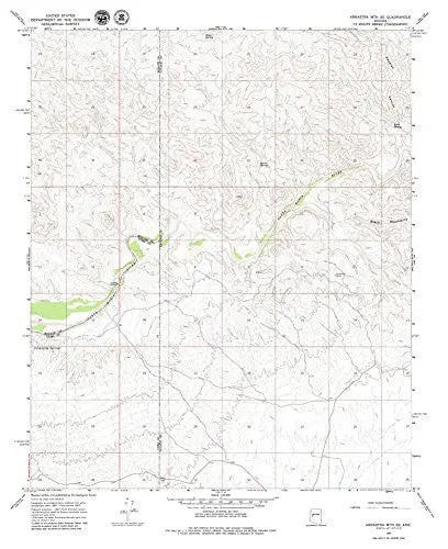 Arrastra Mountain Southeast, Arizona 7.5' [Map] United Stated Geological Survey 1