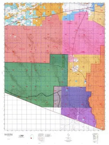 Arizona Gmu 40B East Hunt Area / Game Management Unit (Gmu) Map 1