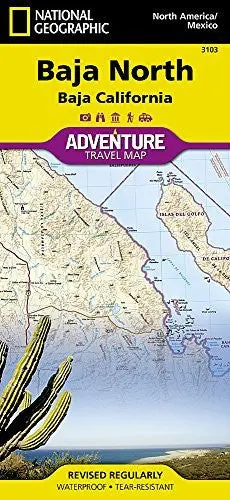 National Geographic Maps Baja California North, Mexico Map 1