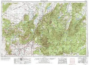 Cedar City, Ut [Map] U.S. Geological Survey 1