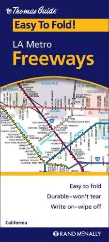 The Thomas Guide Easy-To-Fold! La Metro Freeways Rand Mcnally 1