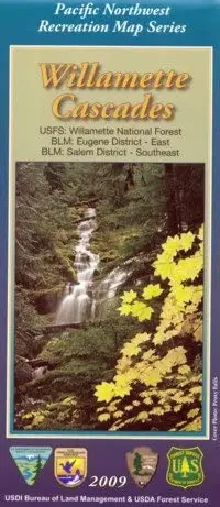 Willamette Cascades National Forest Map - Waterproof 1