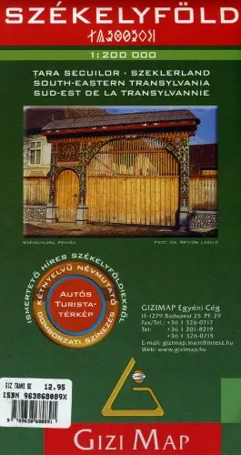 Southeastern Translavania - Szekelyfold, Romania Map (English, French And German Edition) [Paperback] Gizi Map 1