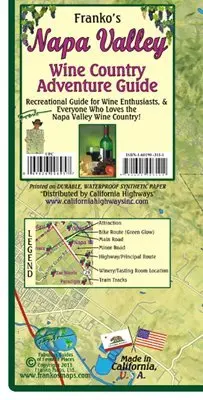Franko Maps Ca Napa Wine Country Guide: Topographic Trail Maps 1