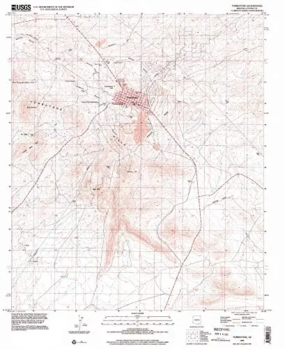 Tombstone, Az 7.5'×7.5' 1996 [Map] United States Geological Survey 1