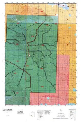 Arizona Gmu 45B Hunt Area / Game Management Units (Gmu) Map [Map] 1