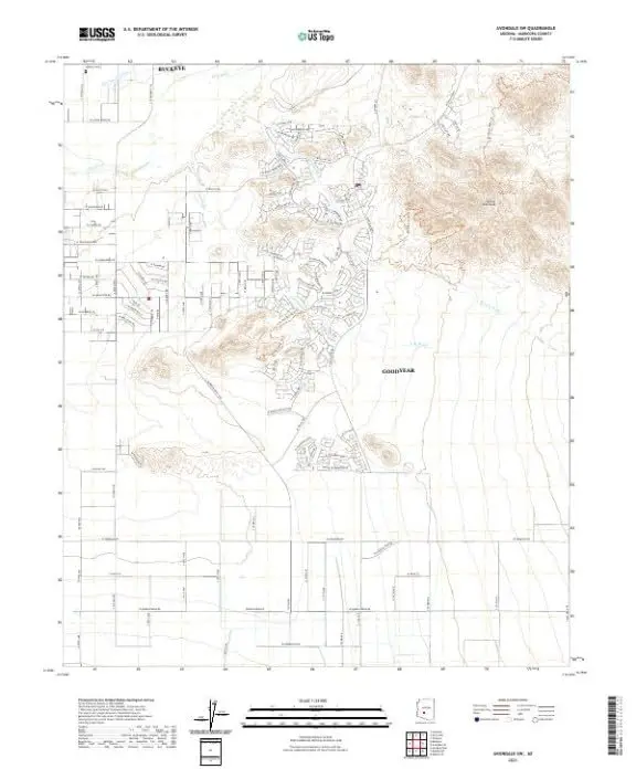 Avondale Southwest, Arizona 2021 (7.5'×7.5' Topographic Quadrangle) 1